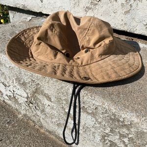 Fishing Sun Floppy Boat Hat L/XL Tan Adjustable Strap